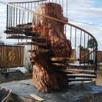 Yellowwood Log Staircase