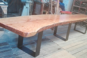 live edge slab table